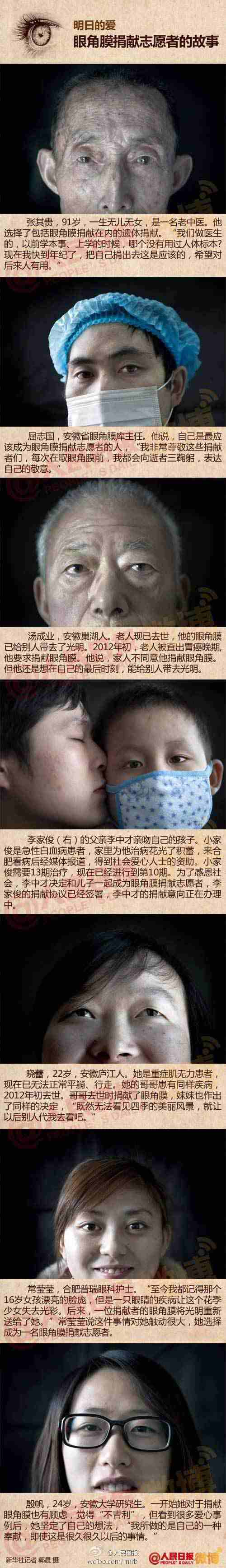 人民日?qǐng)?bào)：明日的愛 眼角膜捐獻(xiàn)志愿者的故事
